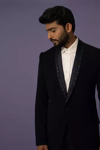 Ink blue suit set