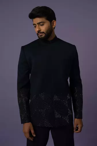 Blue hexagon bandhgala