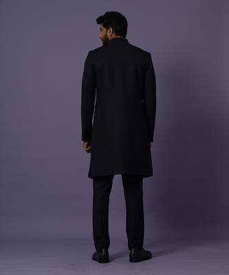 Indigo high low achkan 5
