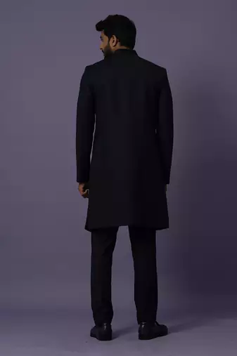 Indigo high low achkan