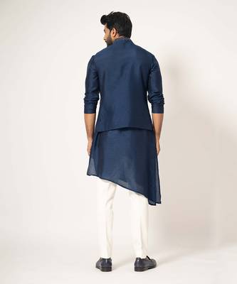 Indigo diagonal nehru jackert 5