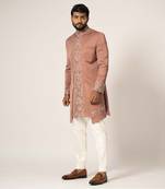 Dusty rose achkan
