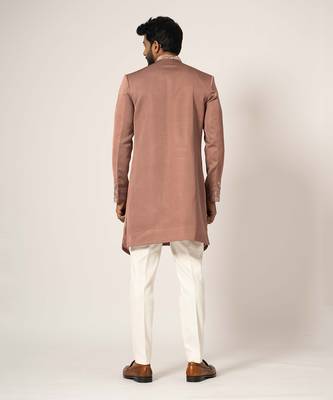 Dusty rose achkan 5