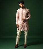 Pink embroidered kurta set