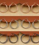 Multi color antique earrings combo of 6 pairs