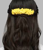 Yellow floral handcrafed hair accessory