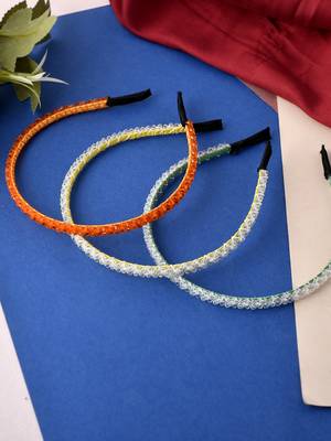 Women set of 3 multi-color hairband 1