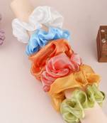 Women set of 6 multi color poytail holder