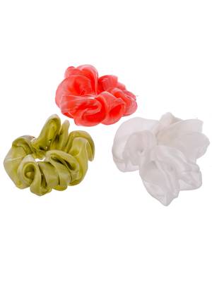 Women set of 6 multi color poytail holder 3