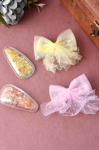Set of 4 alligator hair clip
