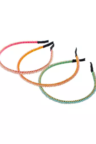 Women set of 3 multi-color hairband