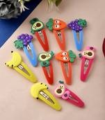 Set of 10 multi color tic tac hair clip