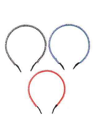 Women set of 3 multi-color hairband 2