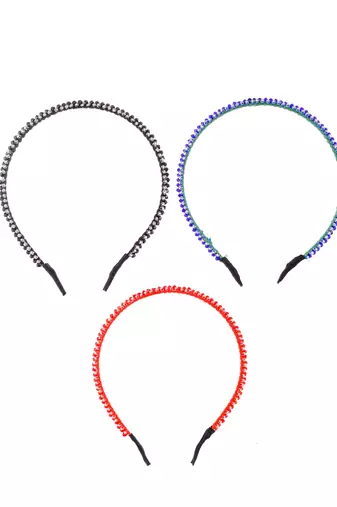 Women set of 3 multi-color hairband