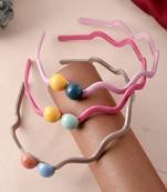 Set of 3 multi color hairband