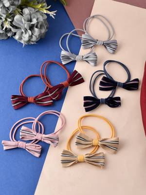 Set of 10 bow ponytail holder 1