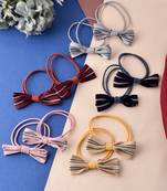 Set of 10 bow ponytail holder