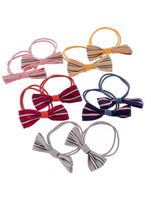 Set of 10 bow ponytail holder 4