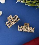 Set of 2 gold toned claw clip