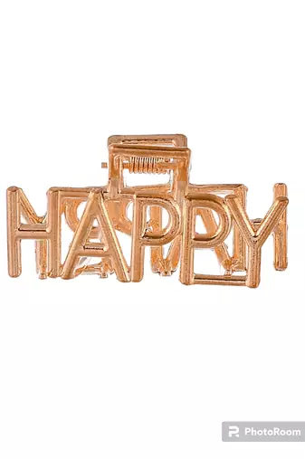 Set of 2 gold toned claw clip