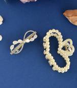 Set of 2 gold toned claw clip