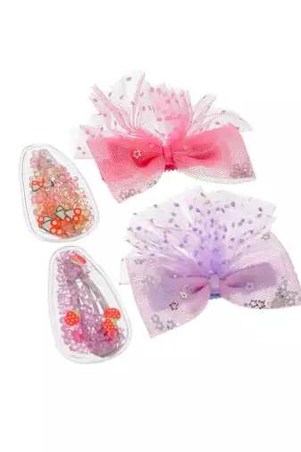 Set of 4 alligator hair clip