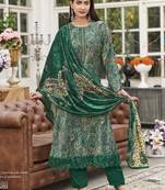 green velvet digital printed dress material
