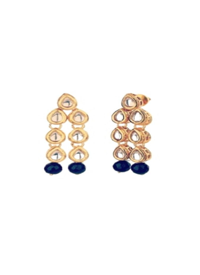 Runjhun golden color kundan designer earring 2