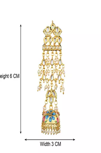 Runjhun traditonal kundan jhumki earrings for women