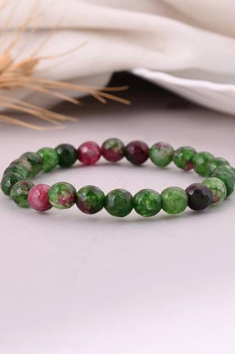 Artificial beads natural stone bracelet