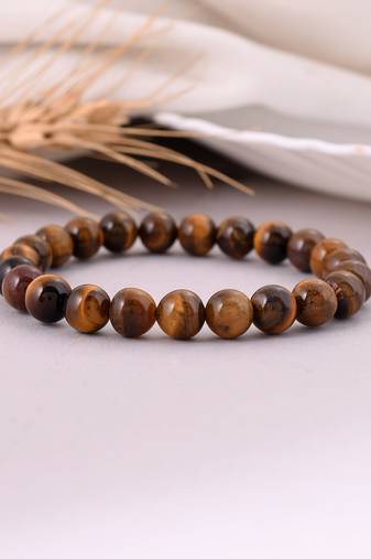 One coffee brown multi-stranded bracelet,  