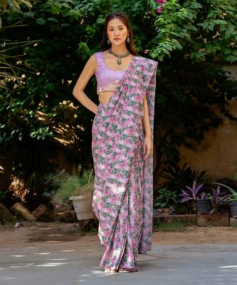 Kobi pink saree set 2