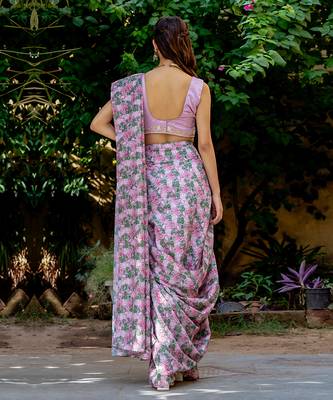 Kobi pink saree set 5