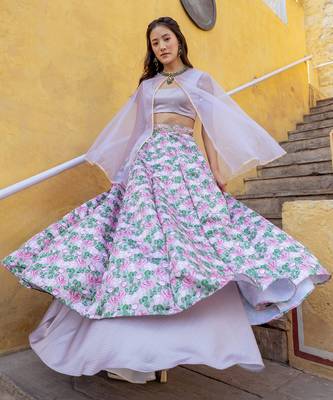 Mocha Brown Lehenga 1