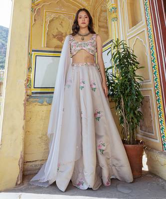 Moss Green Lehenga 1