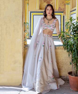 Moss Green Lehenga 2