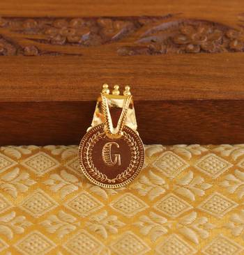 Gold plated palakka lakshmi kasu pendent 3
