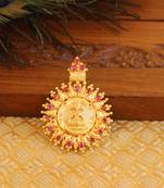 Gold plated palakka lakshmi pendent