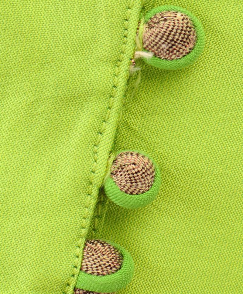 Twisha Girls Cold Shoulder Top & Net Ghagra - Green & Pink