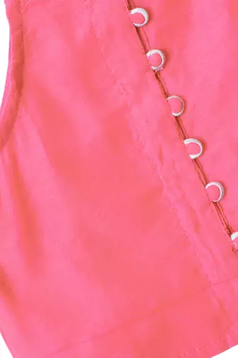 Twisha Girls Incut Style Top & Printed Dhoti - Pink & Yellow