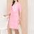 Yufta women light pink chikankari straight kurta