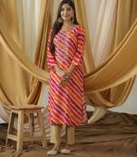 women orange embroidered kurta