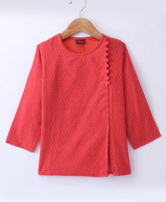 Twisha Boys Solid Kurta & Pyjama - Red 2