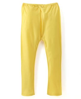 Twisha Boys Solid Kurta & Pyjama With Jacket - Yellow & Red 7