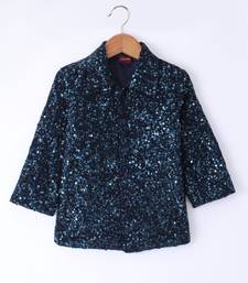 Twisha Boys Long Sleeves Sequin Shirt - Navy Blue