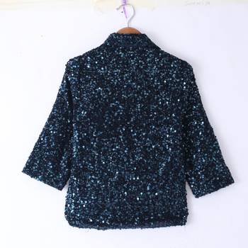 Twisha Boys Long Sleeves Sequin Shirt - Navy Blue 2