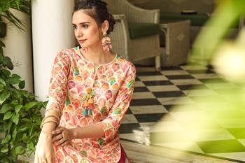 multicolor women floral printed straight kurta 4