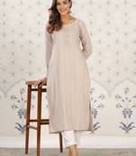 coffee brown coffee brown striped printed kurtas