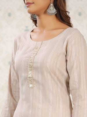 coffee brown coffee brown striped printed kurtas 5