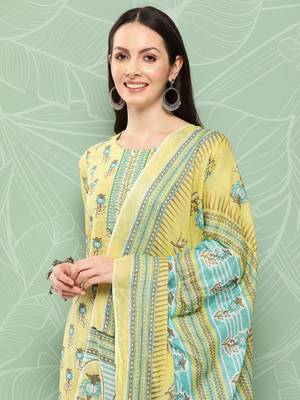  olive green hand embroidery straight kurta with trouser & dupatta 5